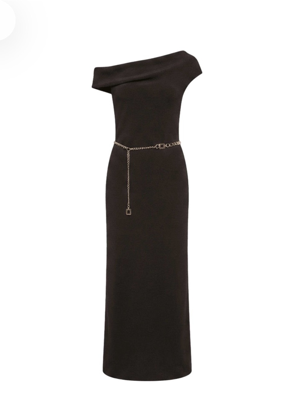 Reformation 100% Cashmere Chocolate Off-Shoulder Dress